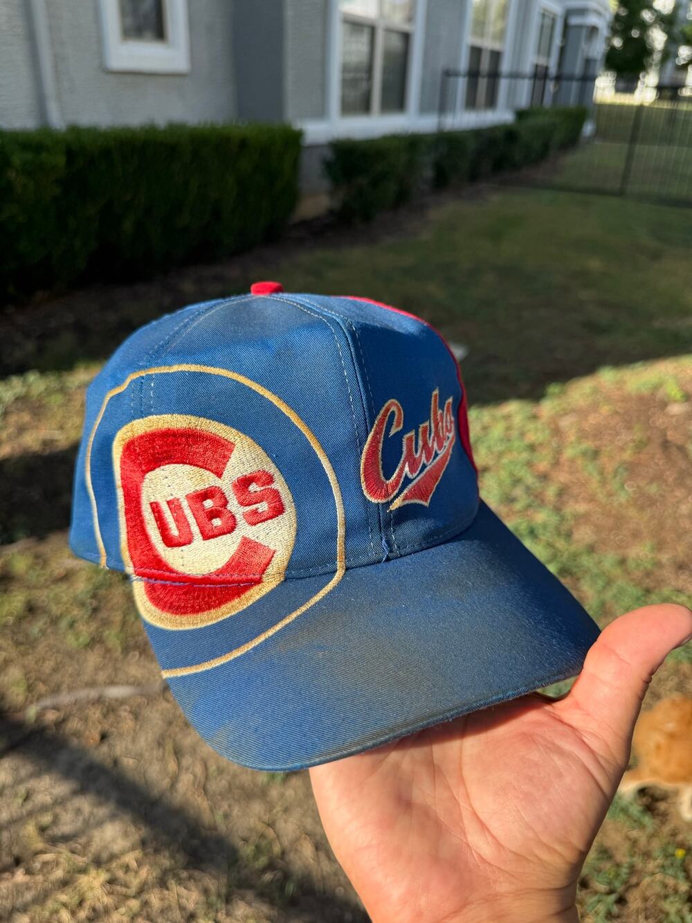 Vintage Chicago Cubs Bullseye Snapback Hat